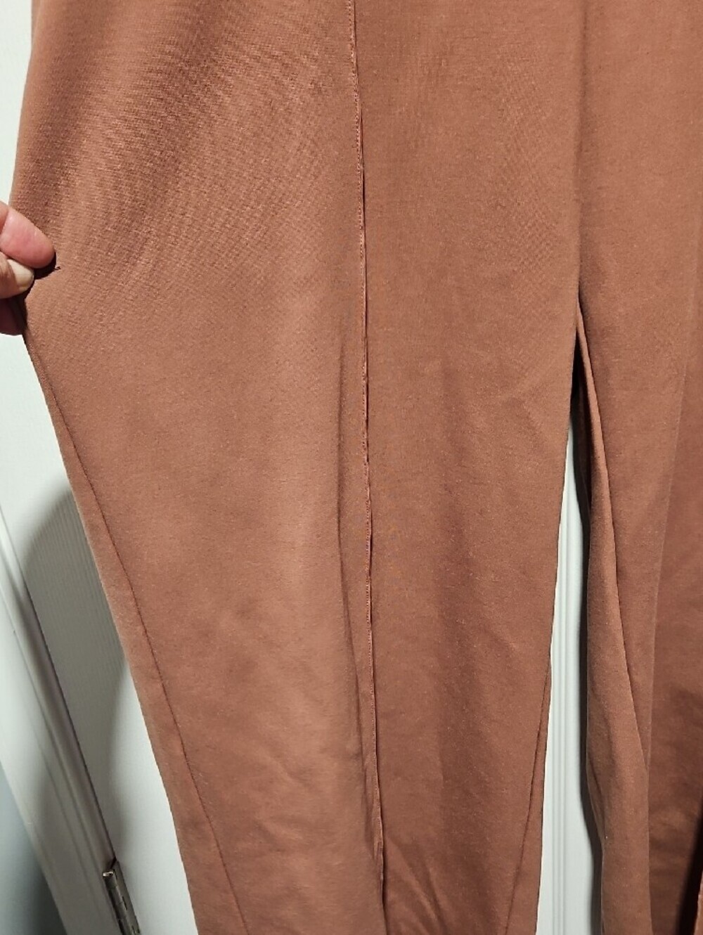 Bar III Dusty Rose Wide Leg Trouser - Picture 3 of 5